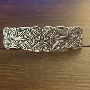 Silver Hair Clip Barette